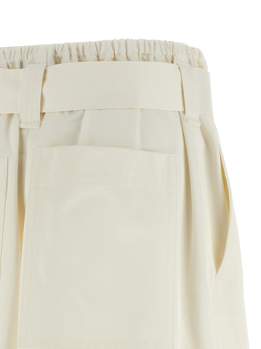 White 'The Illuminate' Bermuda Shorts 4