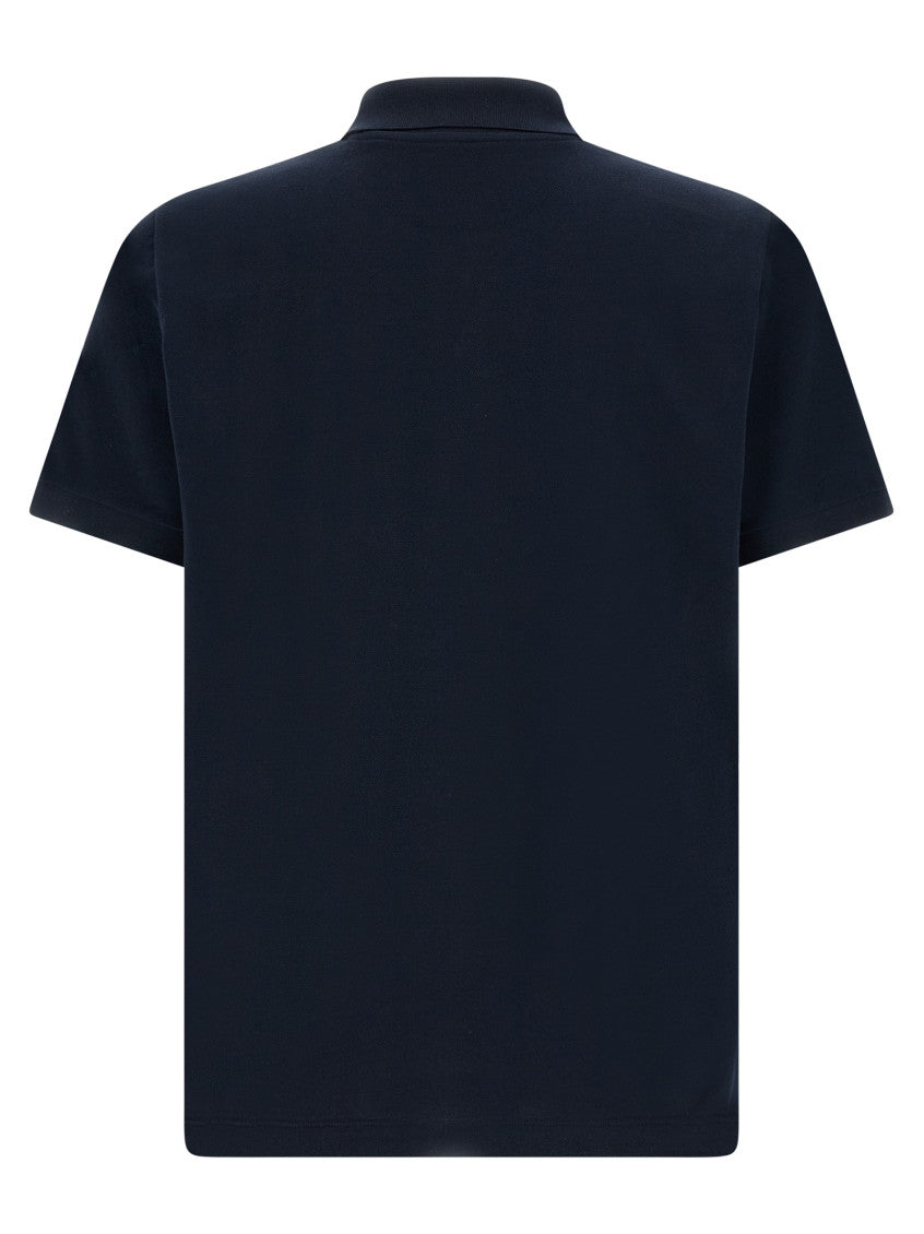 Dark Blue Logo Shirt Collar Polo 2