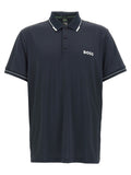Blue Logo Shirt Collar Polo 1