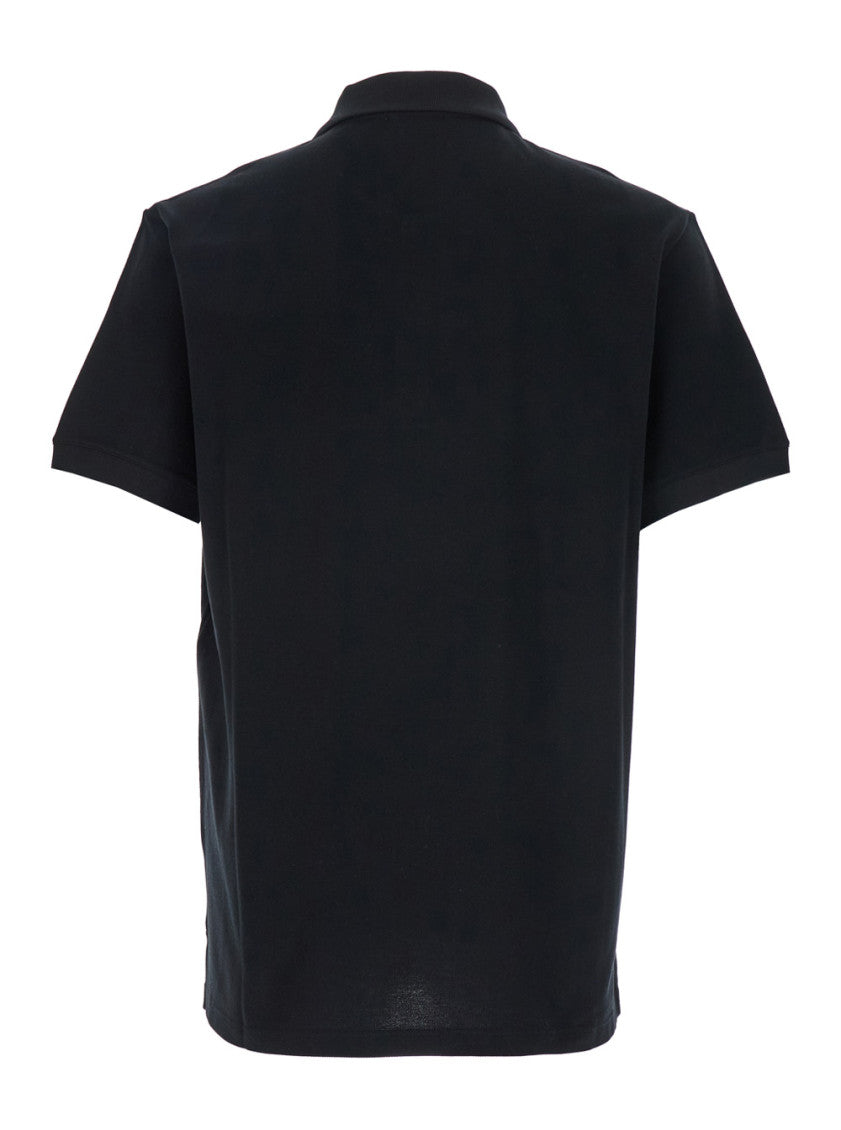 Black Solid Shirt Collar Polo 2