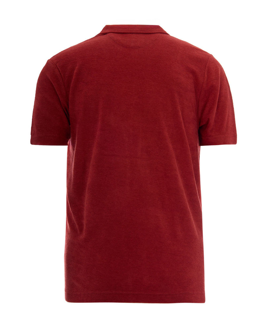 Red Solid Shirt Collar Polo 2