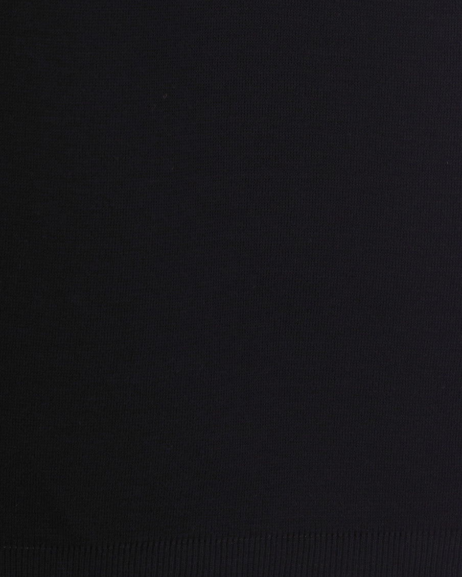 Black Solid Shirt Collar Polo 3