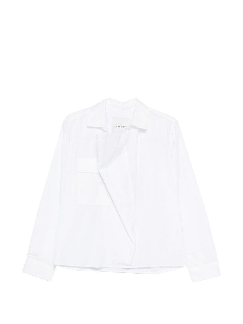 White Regular Solid Shirt 1