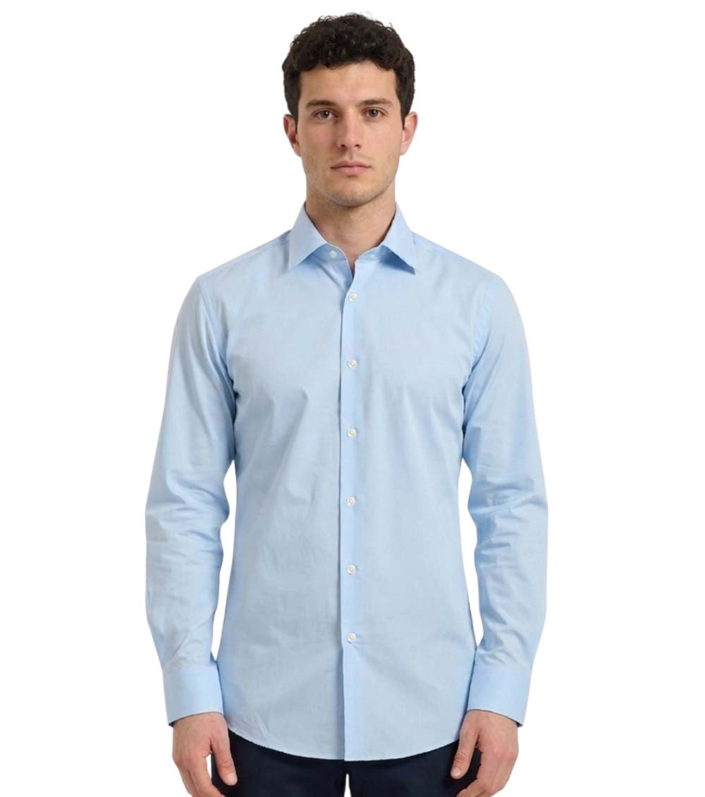 Sky Blue Solid Shirt 1