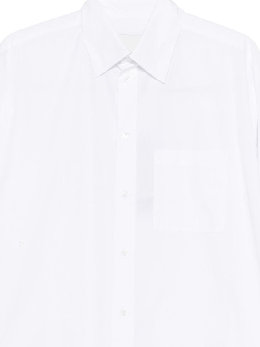 White Relaxed Solid Shirt 2