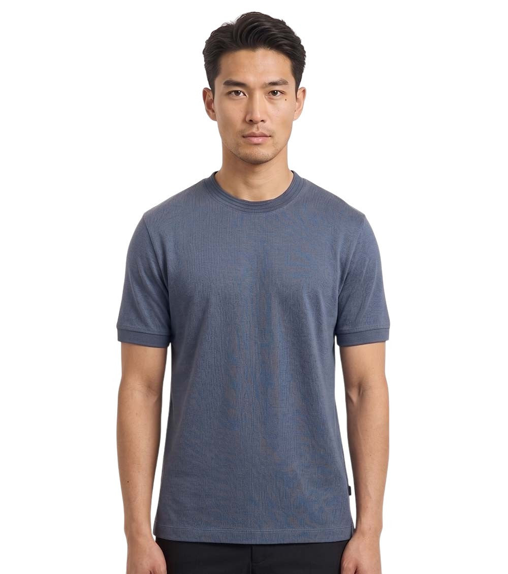 Blue Crew Neck T-Shirt 1