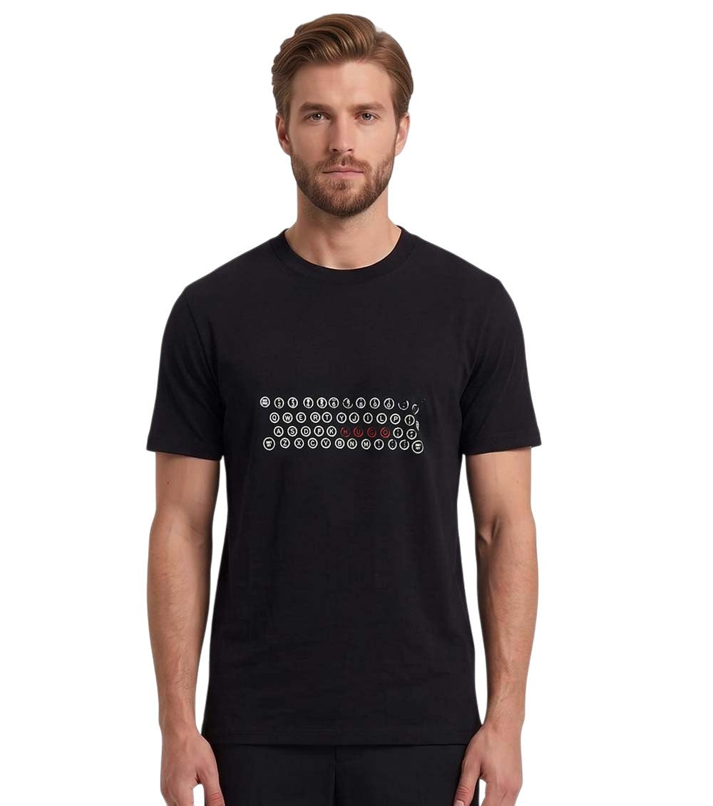 Black Crew Neck T-Shirt 1
