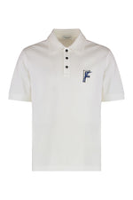 White Logo Shirt Collar Polo 1