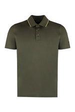 Green Solid Shirt Collar Polo 1