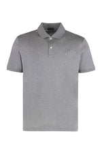 Grey Solid Shirt Collar Polo 1