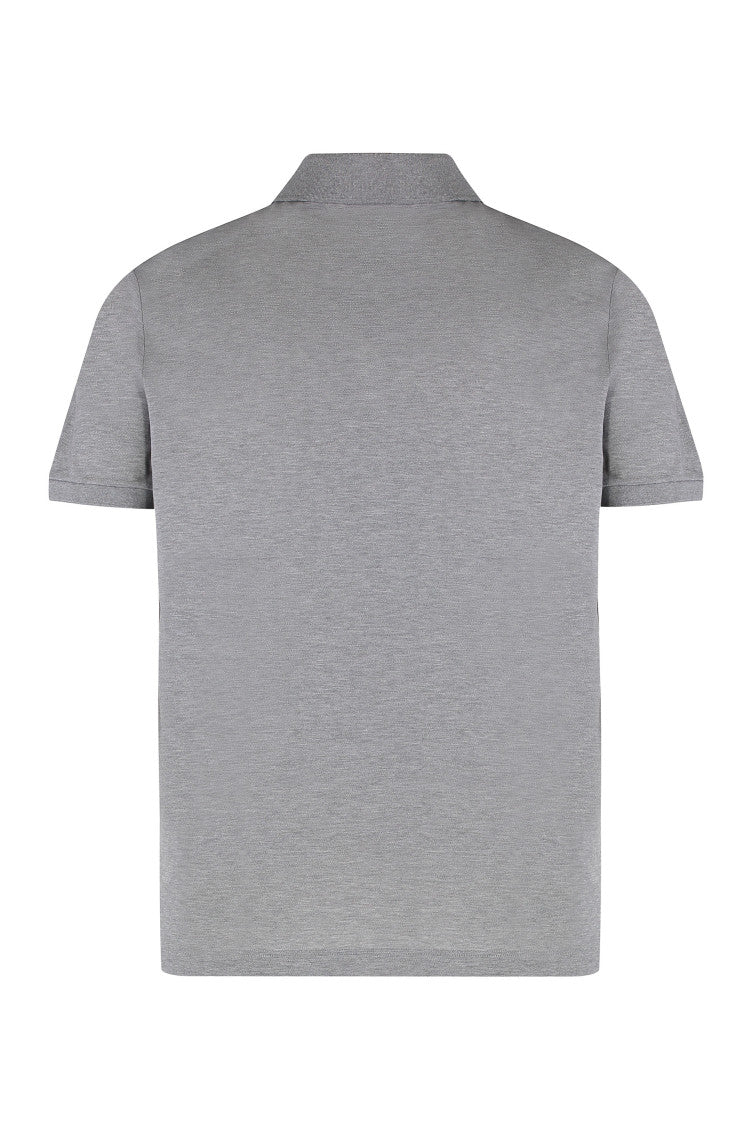 Grey Solid Shirt Collar Polo 2