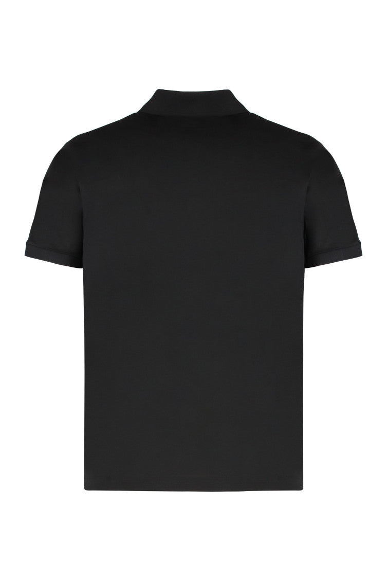 Black Solid Shirt Collar Polo 2
