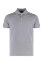 Grey Solid Shirt Collar Polo 1
