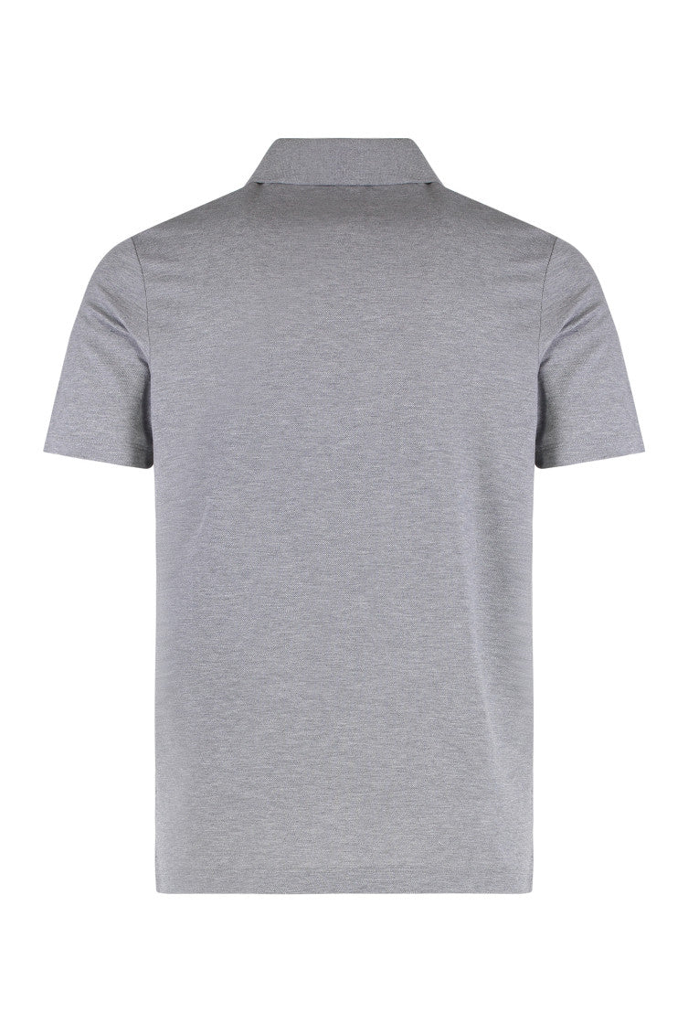 Grey Solid Shirt Collar Polo 2