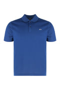 Blue Solid Shirt Collar Polo 1
