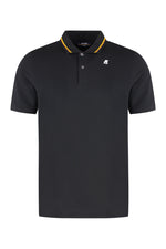 Black Solid Shirt Collar Polo 1