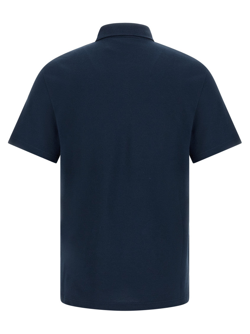 Dark Blue Solid Shirt Collar Polo 2