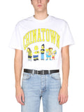 White Printed Crew Neck T-Shirt 1