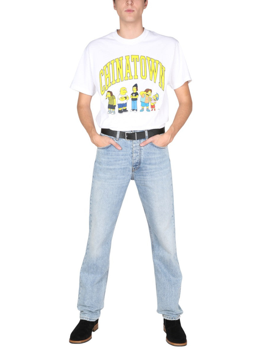 White Printed Crew Neck T-Shirt 3