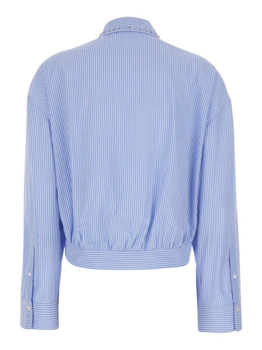 Light Blue Relaxed Stripes Shirt 2