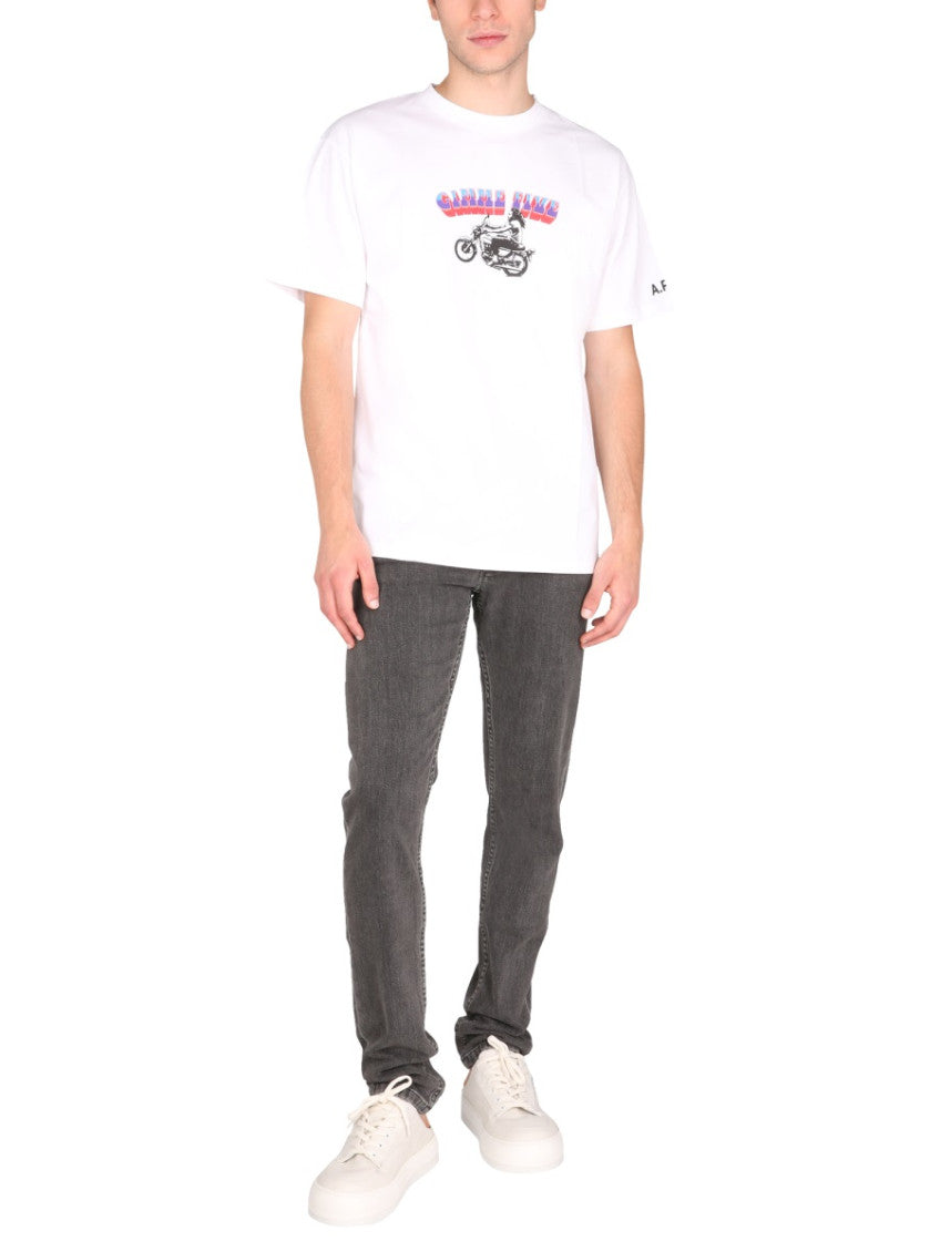 White Graphic Crew Neck T-Shirt 3