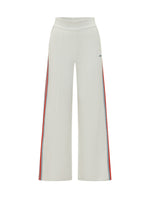 White Relaxed Stripes Elasticated Pants 1