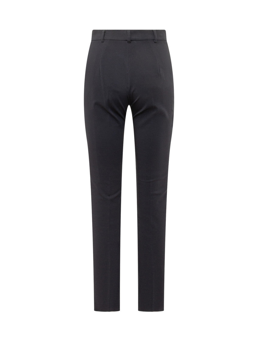 Black Slim Flat Front Pants 2