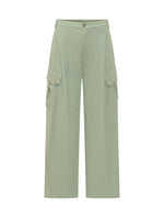 Green Relaxed Cargos Pants 1