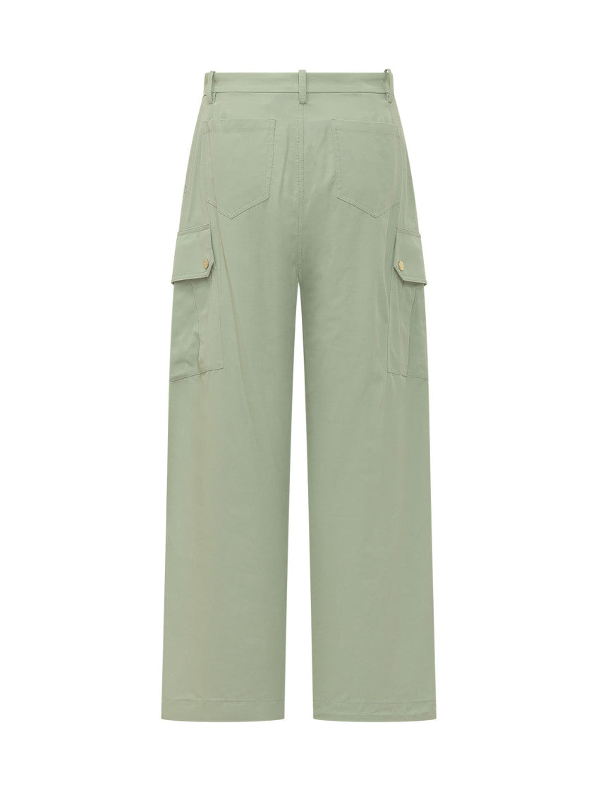 Green Relaxed Cargos Pants 2