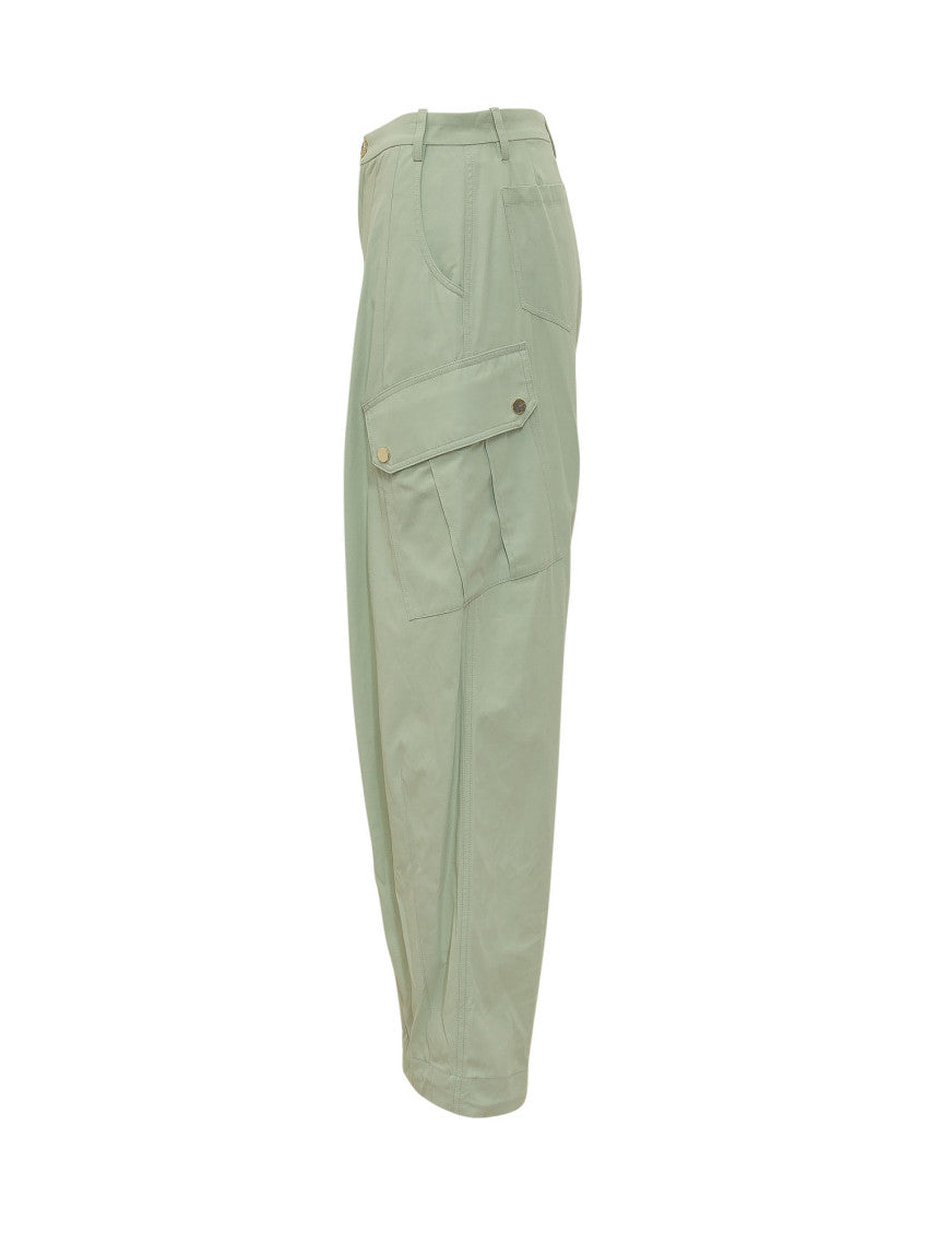 Green Relaxed Cargos Pants 3