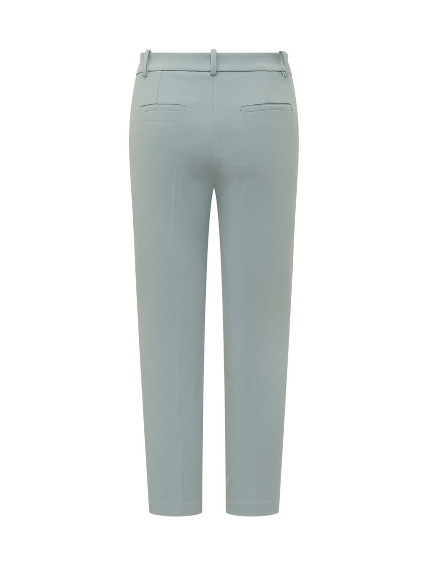 Light Blue Straight Flat Front Pants 2