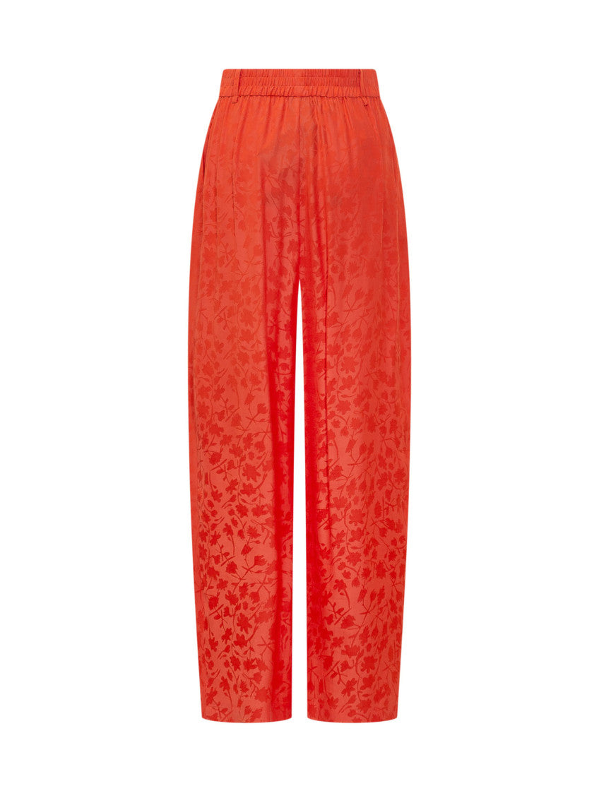 Orange Relaxed Drawstring Pants 2