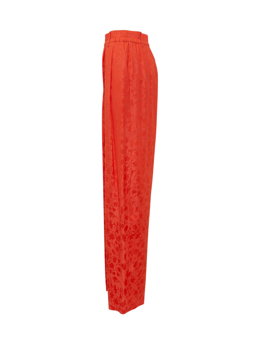 Orange Relaxed Drawstring Pants 3