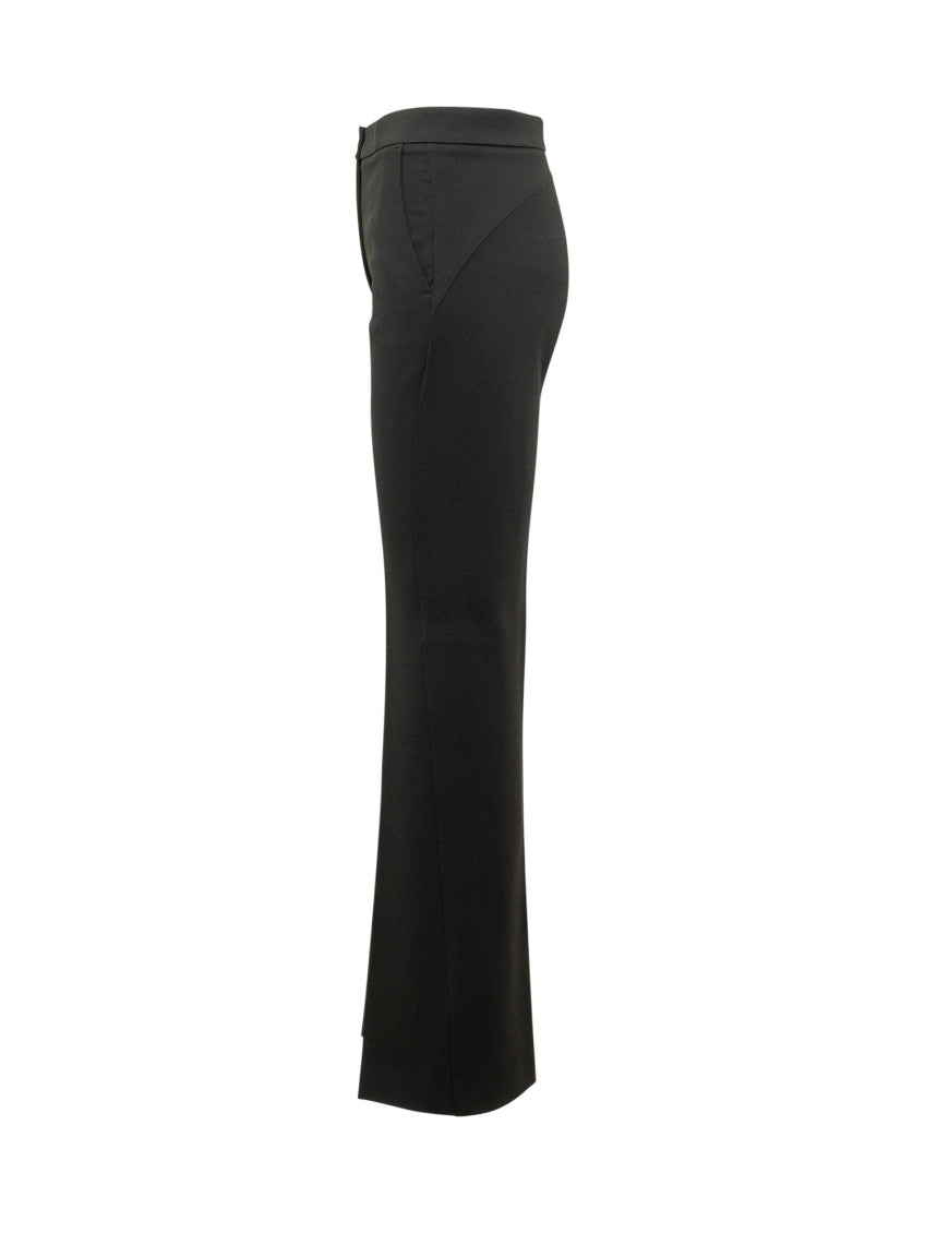Black Straight Flat Front Pants 3