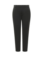 Black Straight Flat Front Pants 1