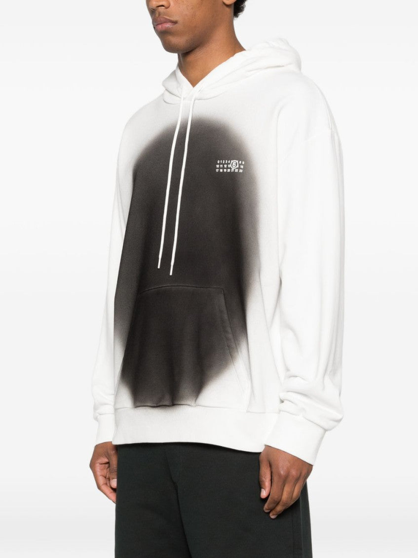 White Solid None Sweatshirt 3