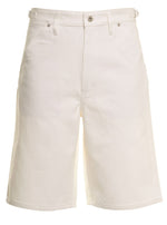 Off White Solid Shorts 1