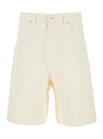 Off White Solid Shorts 1
