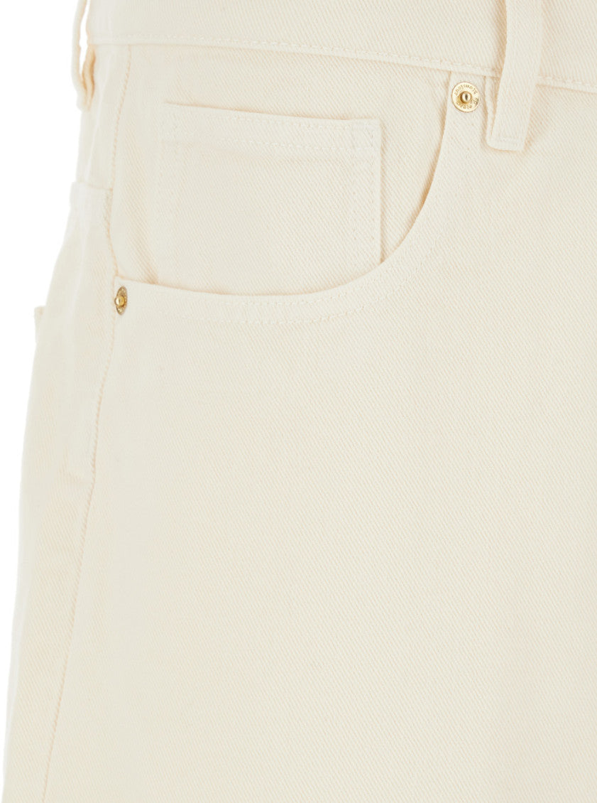 Off White Solid Shorts 3