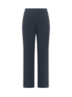 Blue Bootcut Flat Front Pants 1