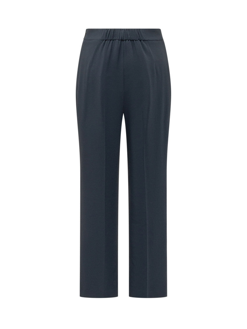 Blue Bootcut Flat Front Pants 2