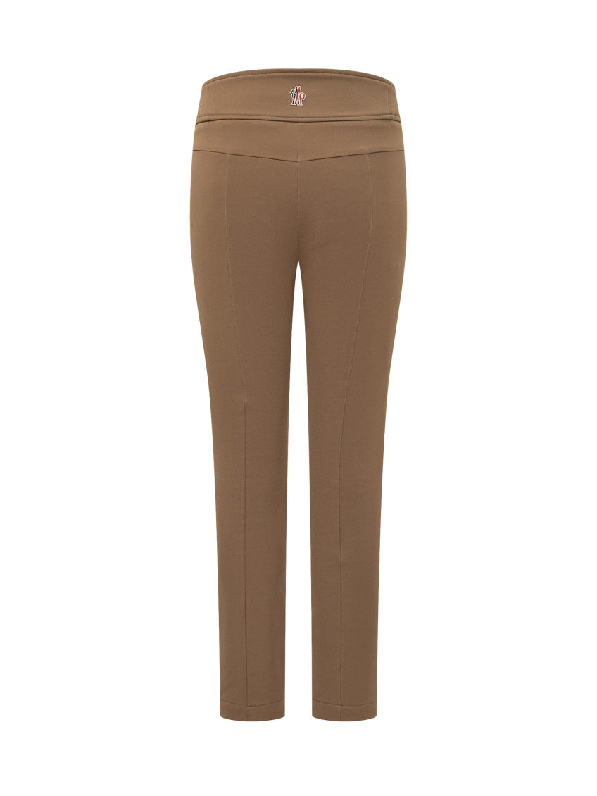 Brown Slim Flat Front Pants 2
