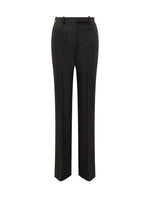 Black Straight Flat Front Pants 1