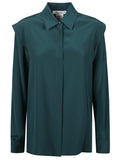Bottle Green Regular Solid Shirt 1