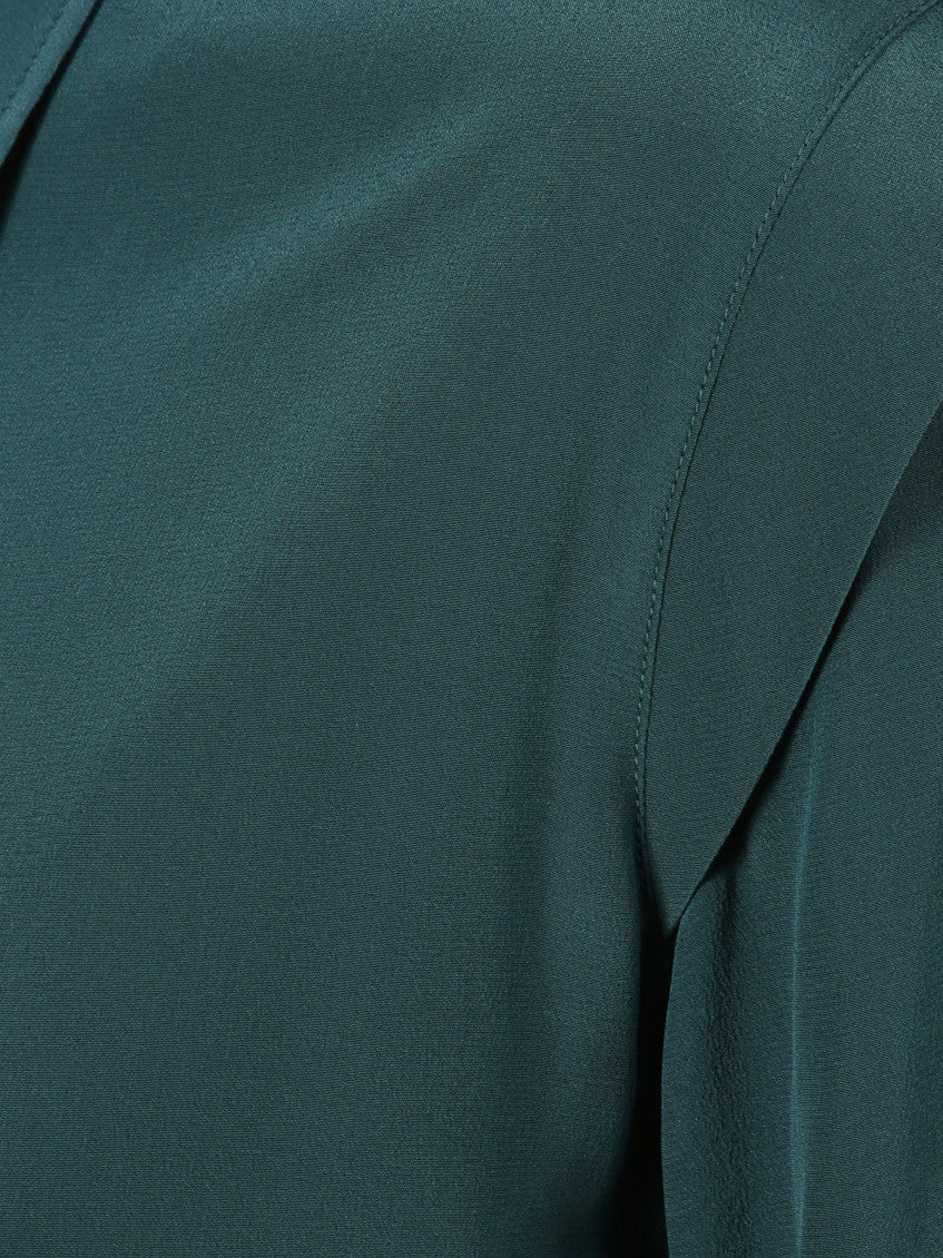 Bottle Green Regular Solid Shirt 3