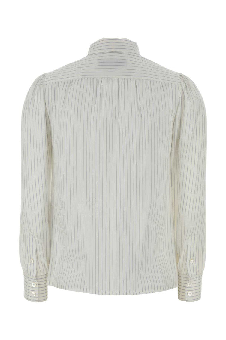 White Regular Stripes Shirt 2