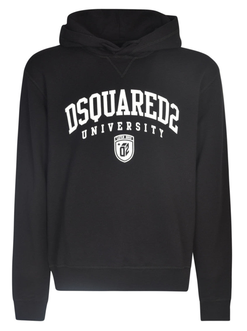 Black Logo Hood Sweatshirt 2