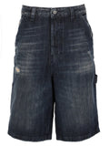 Denim Distressed Shorts 1