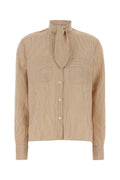 Beige Boxy Stripes Shirt 1