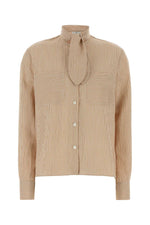 Beige Boxy Stripes Shirt 1